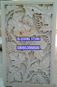 Relief batu paras batu ukir relief-motif-pohon-anggur-